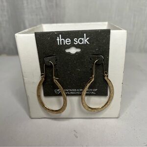 The Sak Gold Raindrop Earrings